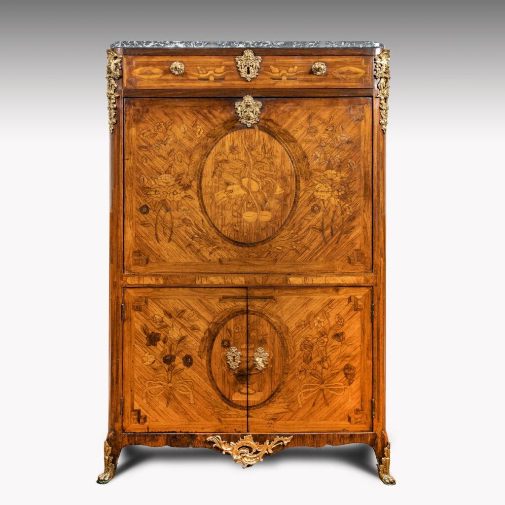 An 18th century French marquetry Escritoire