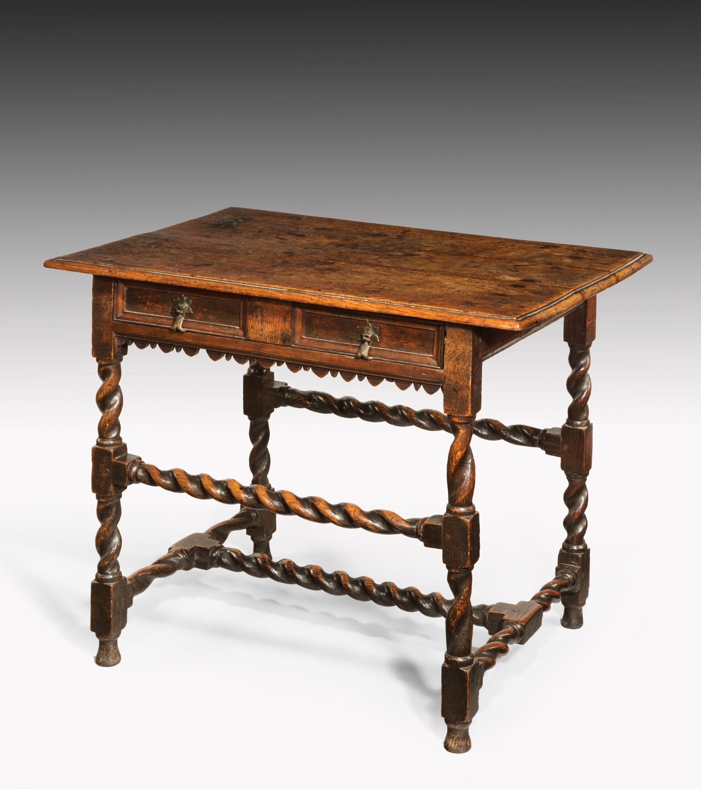 17th century oak Side table