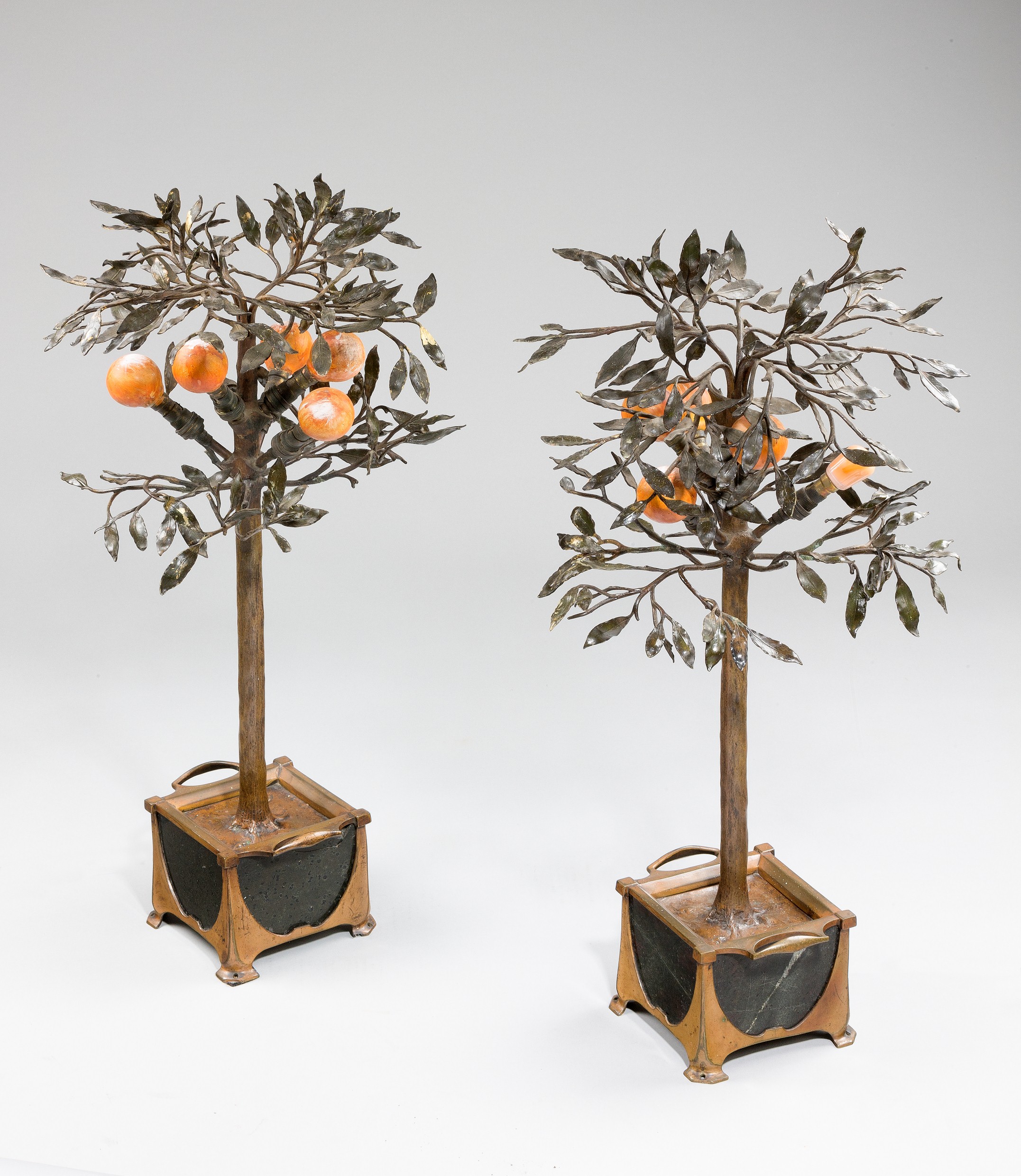 Art Nouveau orange tree Lamps