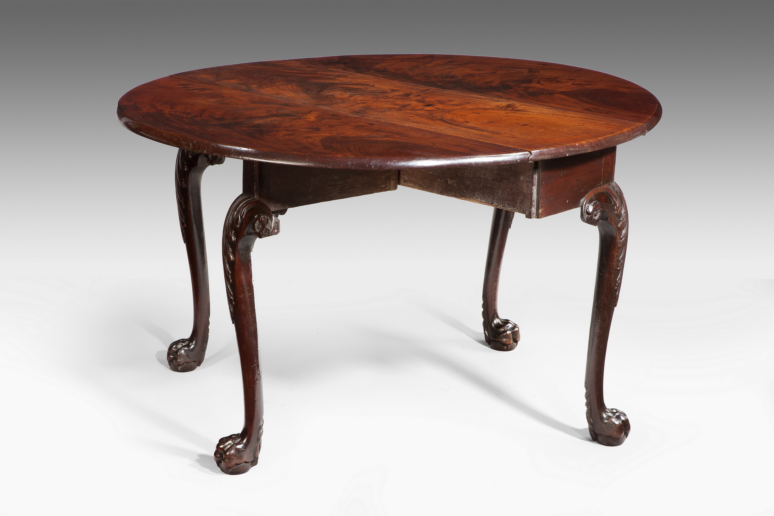 George II carved drop leaf table