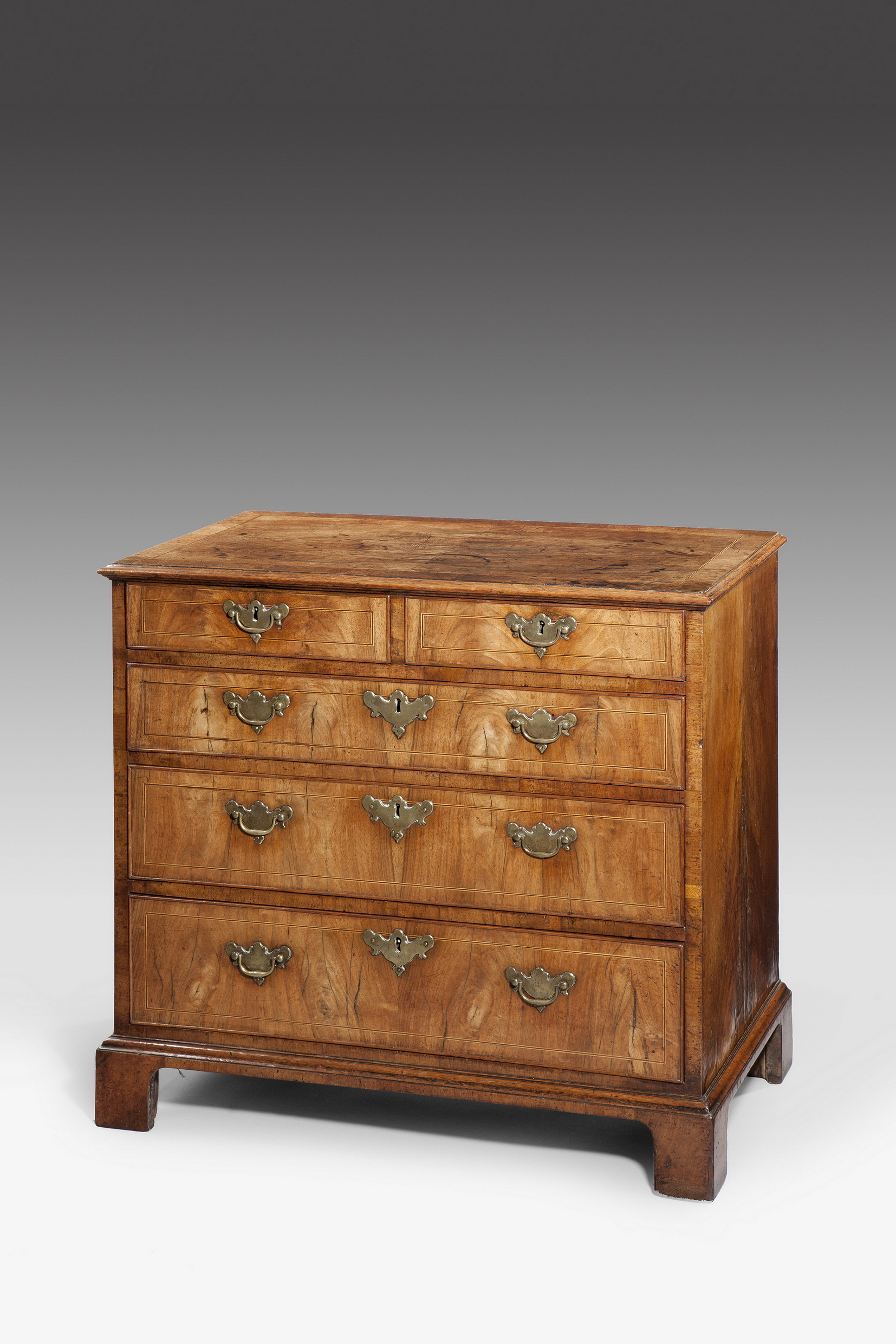George I walnut chest